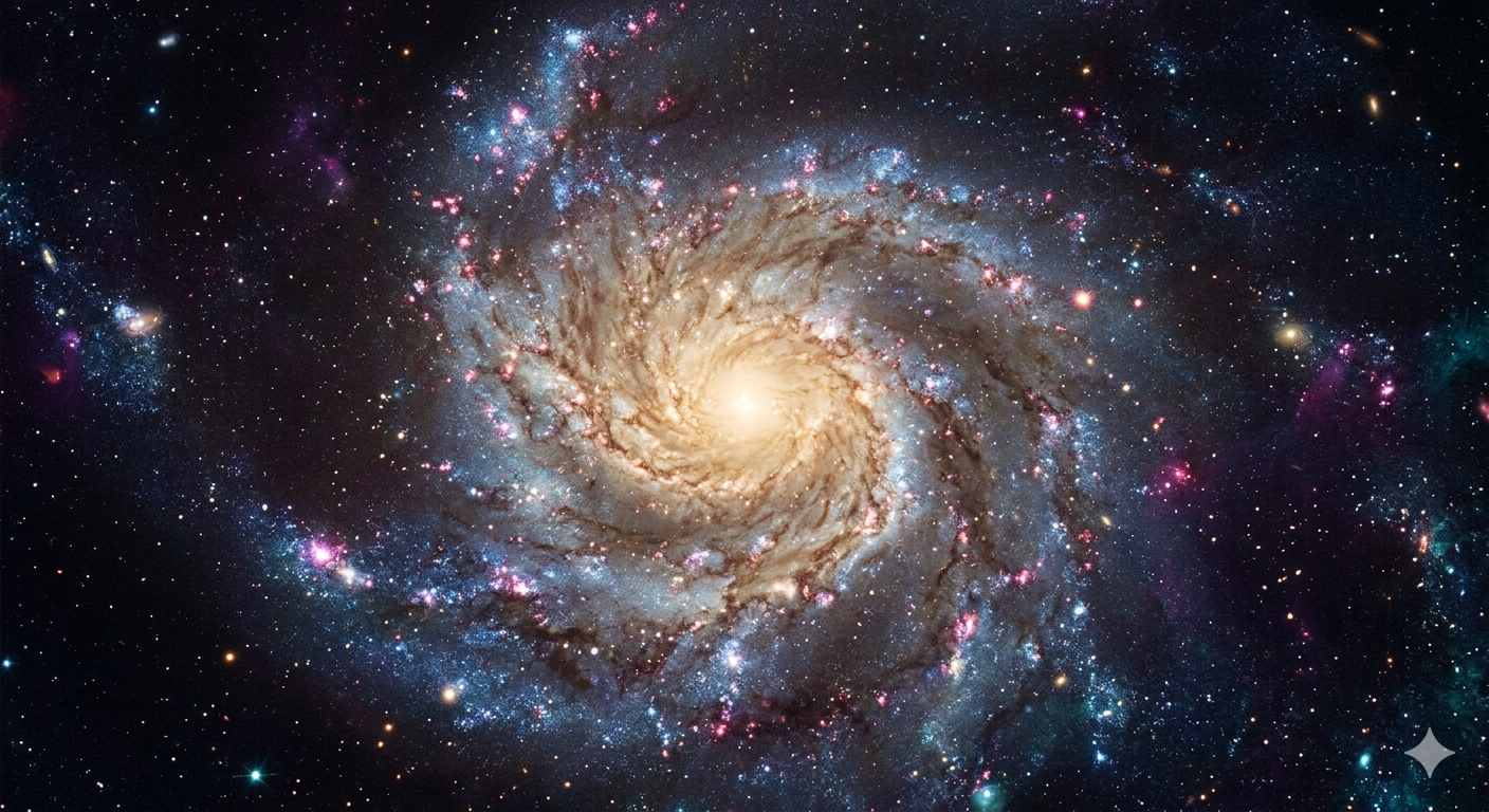 Cosmic Spiral Galaxy Digital Wallpaper | Ultra-HD Deep Space Nebula Art (Digital Download)